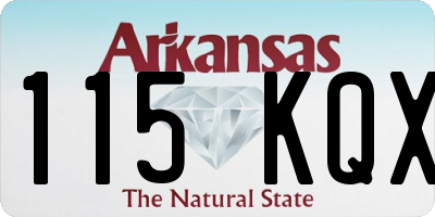 AR license plate 115KQX