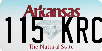 AR license plate 115KRC