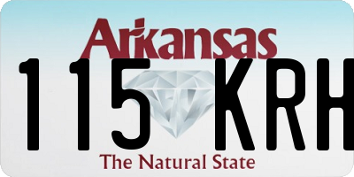 AR license plate 115KRH