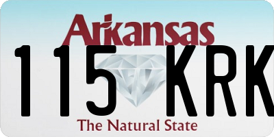 AR license plate 115KRK