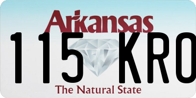 AR license plate 115KRO