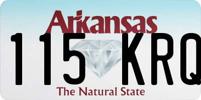AR license plate 115KRQ