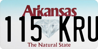 AR license plate 115KRU