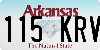 AR license plate 115KRV