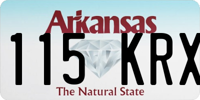 AR license plate 115KRX