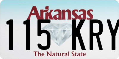 AR license plate 115KRY