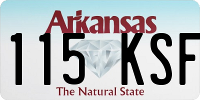 AR license plate 115KSF