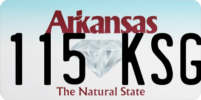 AR license plate 115KSG