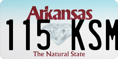AR license plate 115KSM