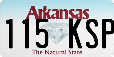 AR license plate 115KSP