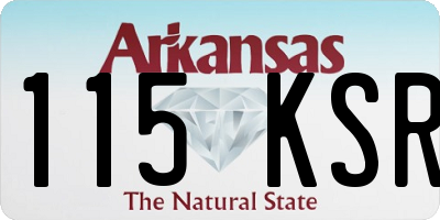 AR license plate 115KSR