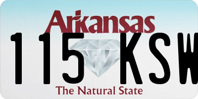 AR license plate 115KSW