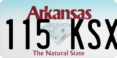 AR license plate 115KSX