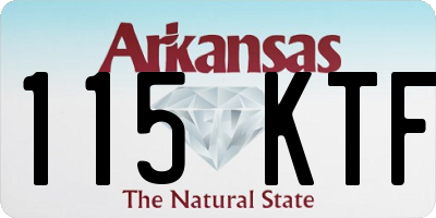 AR license plate 115KTF