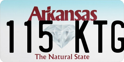 AR license plate 115KTG