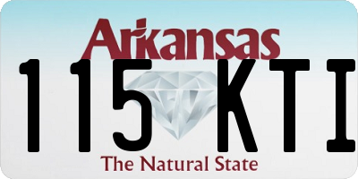 AR license plate 115KTI