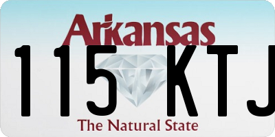 AR license plate 115KTJ