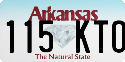 AR license plate 115KTO