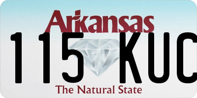 AR license plate 115KUC