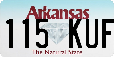 AR license plate 115KUF