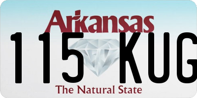 AR license plate 115KUG
