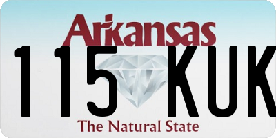AR license plate 115KUK