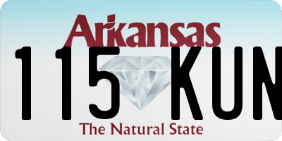 AR license plate 115KUN