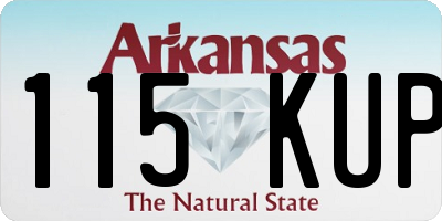 AR license plate 115KUP