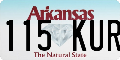 AR license plate 115KUR