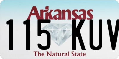 AR license plate 115KUV