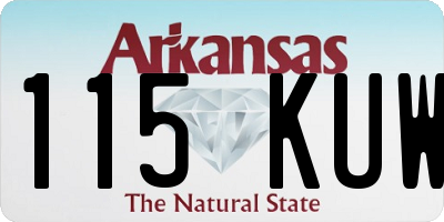 AR license plate 115KUW