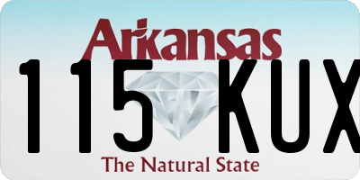 AR license plate 115KUX