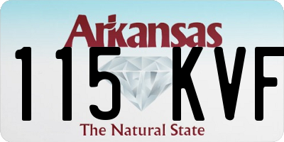 AR license plate 115KVF
