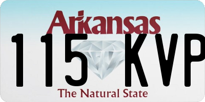 AR license plate 115KVP