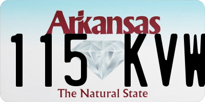 AR license plate 115KVW