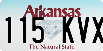 AR license plate 115KVX