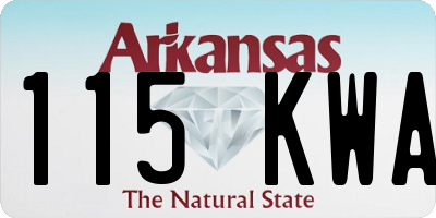 AR license plate 115KWA