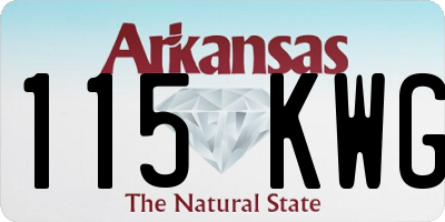 AR license plate 115KWG