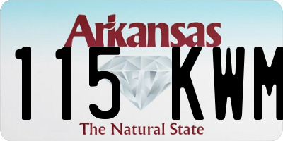 AR license plate 115KWM