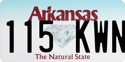 AR license plate 115KWN