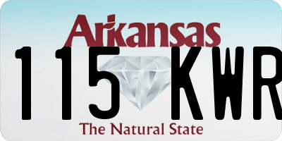 AR license plate 115KWR