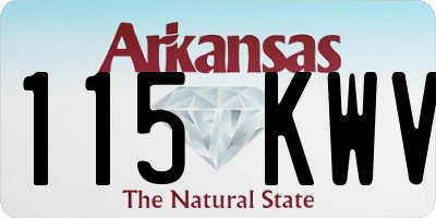 AR license plate 115KWV