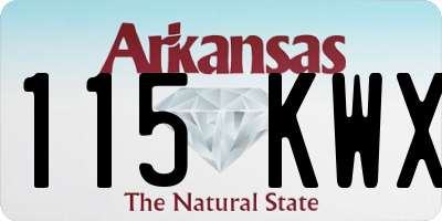 AR license plate 115KWX