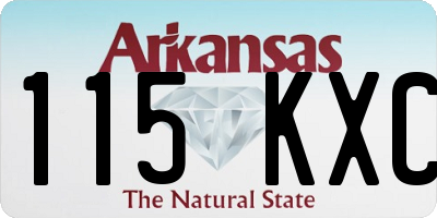 AR license plate 115KXC