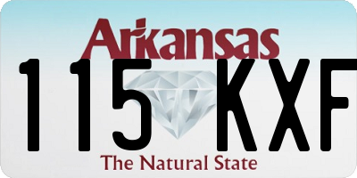AR license plate 115KXF