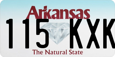 AR license plate 115KXK