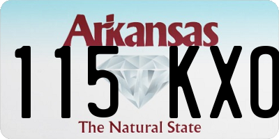 AR license plate 115KXO