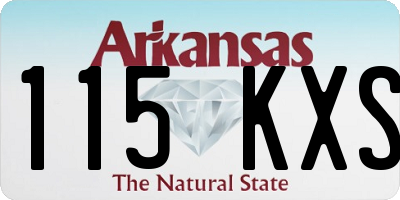 AR license plate 115KXS