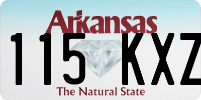 AR license plate 115KXZ