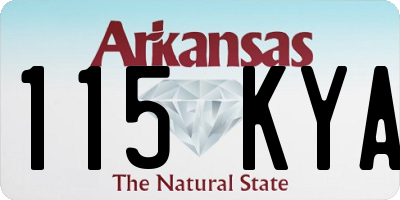 AR license plate 115KYA